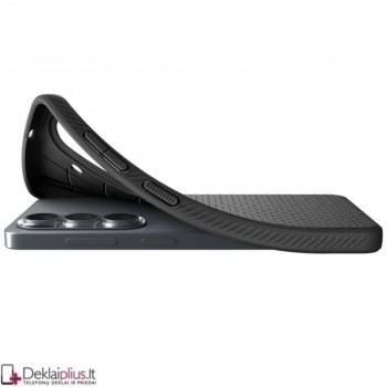Spigen Liquid Air guminis dėklas - juodas (Samsung Galaxy S26 Plus)